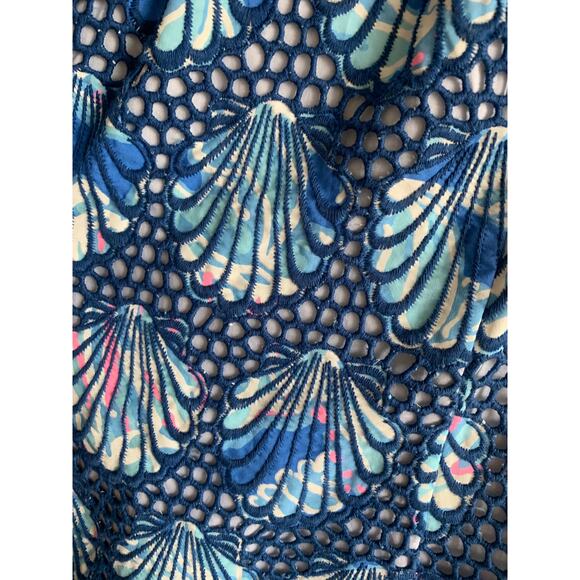 Lilly Pulitzer Aralyn Shell Eyelet Shift Dress 2 - Picture 7 of 7
